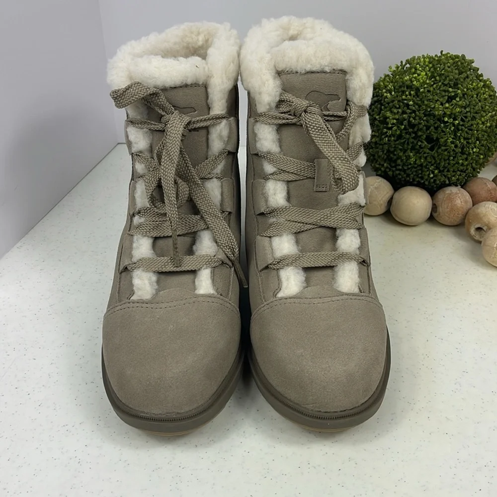 SOREL Women's Evie II Cozy Bootie Sz 11 Color Omega Taupe